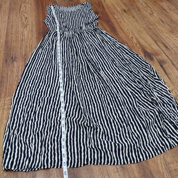 Zebra Print Long Sleeveless Summer Beach Dress - Picture 8 of 8